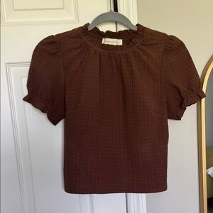 Elegant Brown Women's Top